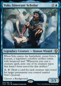 Volo, Itinerant Scholar 1 - Commander Legends: Battle for Baldur's Gate