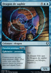 Dragon de saphir<br>Pulsation psionique - 