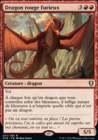 Dragon rouge furieux - 