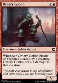 Ornery Goblin - Ravnica: Clue Edition