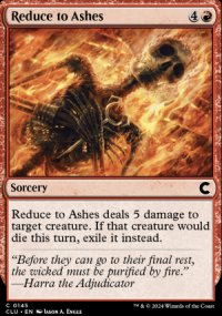 Reduce to Ashes - Ravnica: Clue Edition