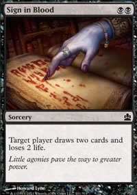 Sign in Blood - MTG Commander