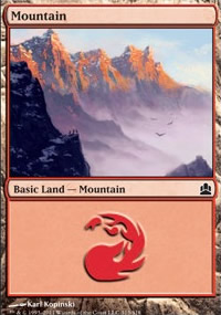 Mountain 3 - MTG Commander