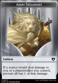 Emblem Ajani Steadfast - Commander Masters