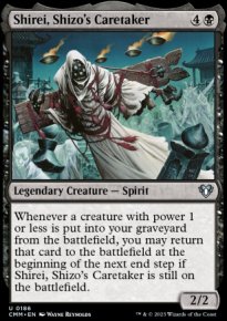 Shirei, Shizo's Caretaker 1 - Commander Masters