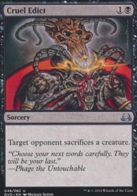 Cruel Edict - Duel Decks : Anthology