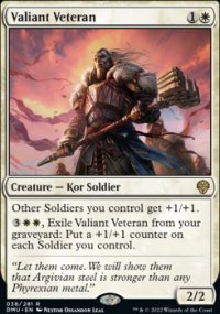 Valiant Veteran 1 - Dominaria United