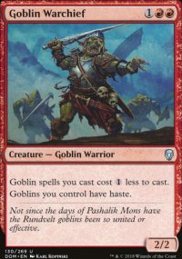 Goblin Warchief - Dominaria