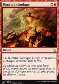 Rupture sismique - 