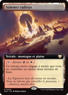 Sommet radieux - Edge of Eternities Commander Decks