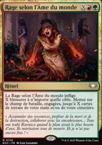 Rage selon l'me du monde - Edge of Eternities Commander Decks