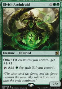 Elvish Archdruid - Elves vs. Inventors