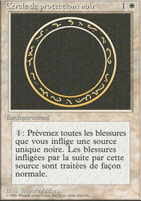 Cercle de protection : noir - 