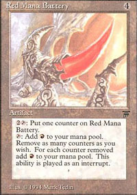 Red Mana Battery - Legends