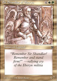 Sir Shandlar of Eberyn - Legends