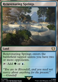 Rejuvenating Springs - The Lord of the Rings Commander Decks