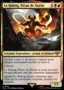 Le Balrog, Flau de Durin - 