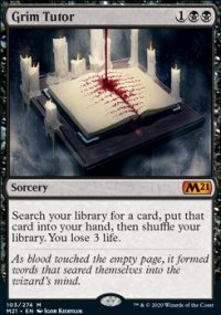 Grim Tutor 1 - Core Set 2021