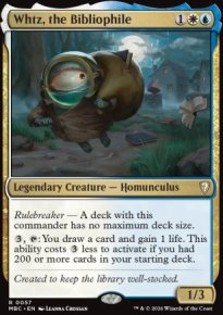 Whtz, the Bibliophile - Mystery Booster Commander Edition