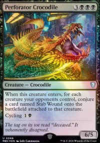 Crocodile perforateur - Mystery Booster Commander Edition