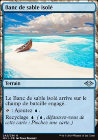 Banc de sable isol - 