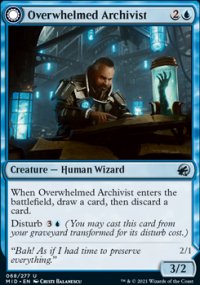 Overwhelmed Archivist - Innistrad: Midnight Hunt