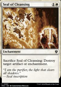 Seal of Cleansing - Murders at Karlov Manor Commander Decks