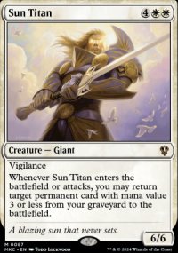 Sun Titan - Murders at Karlov Manor Commander Decks