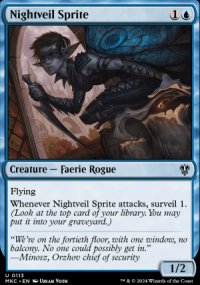 Nightveil Sprite - Murders at Karlov Manor Commander Decks