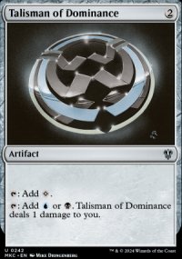 Talisman of Dominance - Murders at Karlov Manor Commander Decks