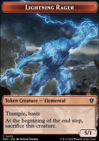 Lightning Rager - Murders at Karlov Manor Commander Decks