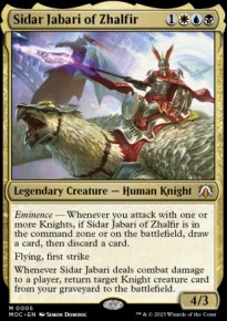 Sidar Jabari of Zhalfir 1 - March of the Machine Commander Decks