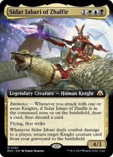 Sidar Jabari of Zhalfir 2 - March of the Machine Commander Decks