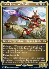 Sidar Jabari of Zhalfir 3 - March of the Machine Commander Decks