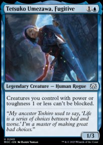 Tetsuko Umezawa, Fugitive - March of the Machine Commander Decks