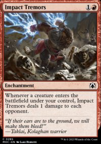 Impact Tremors - March of the Machine Commander Decks