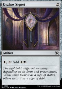 Orzhov Signet - March of the Machine Commander Decks