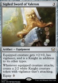 Sigiled Sword of Valeron - March of the Machine Commander Decks