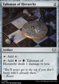 Talisman of Hierarchy - March of the Machine Commander Decks