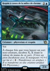 Requin  cosses de la milice de chrome - 