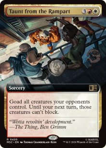 Taunt from the Rampart - Marvel Super Heroes Commander Decks