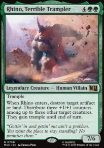 Rhino, Terrible Trampler - Marvel Super Heroes Commander Decks