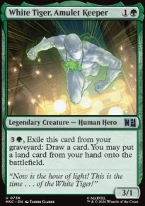 White Tiger, Amulet Keeper - Marvel Super Heroes Commander Decks
