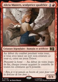 Alicia Masters, sculptrice qualifi�e  - Marvel Super Heroes Commander Decks
