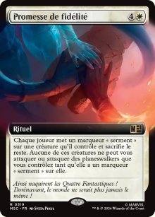 Promesse de fid�lit� - Marvel Super Heroes Commander Decks
