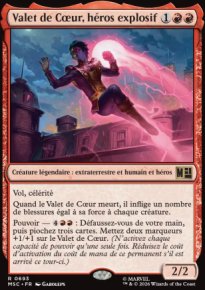 Valet de C�ur, h�ros explosif - Marvel Super Heroes Commander Decks