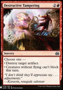 Destructive Tampering - Mystery Booster