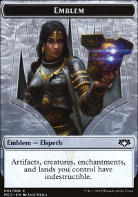 Emblem Elspeth, Knight-Errant - Guilds of Ravnica - Mythic Edition