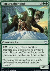 Temur Sabertooth - Streets of New capenna Commander Decks