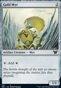 Gold Myr - Kamigawa Neon Dynasty Commander Decks